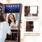 Full Length Jewelry Armoire Mirror with LED and Storage Shelves